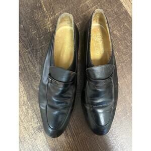 Salvatore Ferragamo Men's Dress Loafer, Size 10.5 - Black